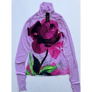 AFRM Zadie Long Sleeve Mesh Turtleneck M
